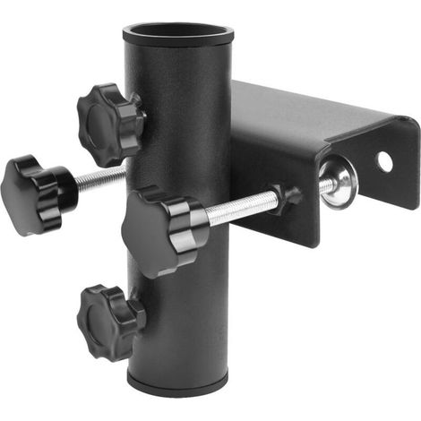 Support de parasol pour balustrade de balcon - Fixation par serrage de 20 à 63 mm - Réglable - Pour tube de parasol de 25 à 38 mm de diamètre-x (1/5)