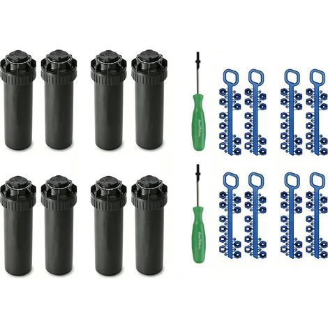 Kompatible Rain Bird 5000 Serie 5004 PC 18er-Pack, 40–360 Grad verstellbarer Sprinklerkopf, 10,7 cm Pop-up-Bewässerungssystem, 75–150 cm Wassersprühabstand (Y54007) (1/5)