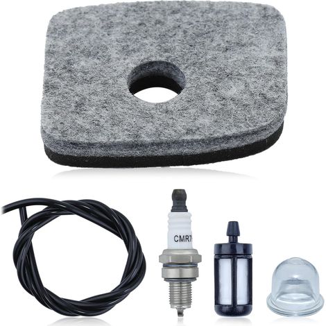 Filtre à air pour Stihl BG56 BG56C SH56C avec filtre à carburant, grand tube à bulles d'huile, compatible avec souffleur de feuilles 42411201800 (1/5)