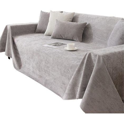 Protège-canapé, 1 pièce, imperméable, antidérapant, gris, 180 cm x 130 cm, disponible en lot (1/5)