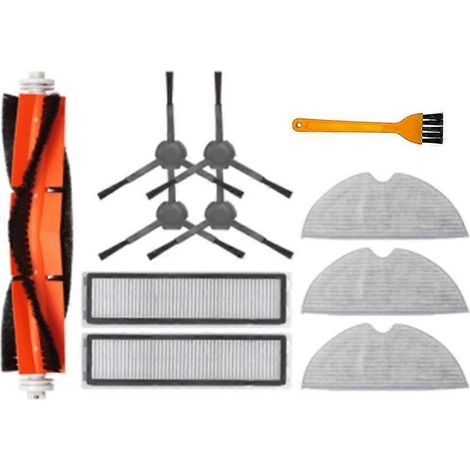 pour Dreame D9 Max Bot L10 Pro : chiffon de nettoyage, brosse latérale et filtre HEPA (1/5)