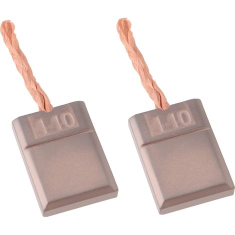 Lot de 2 paires de balais de carbone pour tournevis sans fil 3 x 10 x 13,5 mm compatible avec GSR 18 V-Li (3 601 H66 100) (1/5)