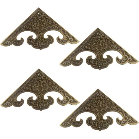 protections d'angle vintage en cuivre pur pour meubles, placards, portes (1/5)