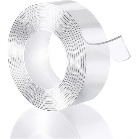Double-sided Adhesive Tape Extra Strong, 10m Nano Tape Trless Washable Adhesive Tape, Reusable Adhesive Tapes, Transparent Adhesive Tape Waterproof (1/5)