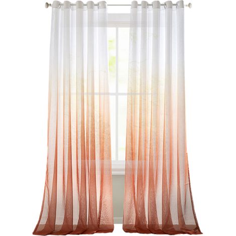 1 Rideau 100x250cm à Imprimé Floral - pour Salon ou Chambre - Décoration de Fenêtre (1/5)