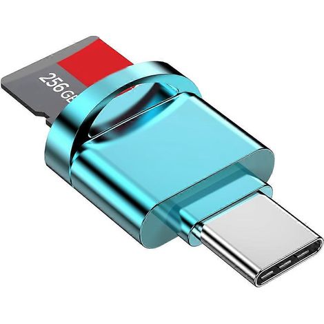 Adaptateur lecteur de carte microSD, lecteur de carte USB Type C vers microSD/TF, A-- (1/5)