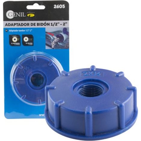 Adaptador Bidón 1/2" - 2" Material Resistente A La Corrosión (1/5)
