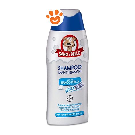 Bayer Dog Sano e Bello Shampoo Manti Bianchi  - Bayer Dog Sano e Bello Shampoo Manti Bianchi - Confezione Da 250 ml