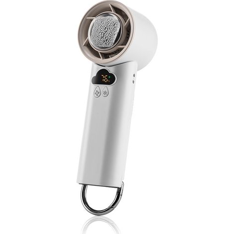 (Blanc.K52) Ventilateur de réfrigérateur portable haute vitesse avec affichage numérique et puissant ventilateur portatif. (1/5)