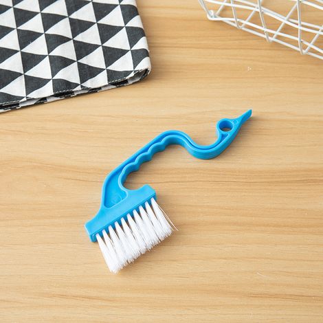 1 cepillo portátil para limpiar esquinas de ventanas correderas - raspador de ranuras - herramientas de cocina y baño (1/5)