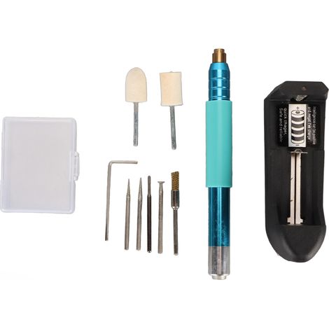 Stylo de Gravure Électrique Rechargeable, Manche Ergonomique en Acier Inoxydable pour Bijoux DIY (1/5)