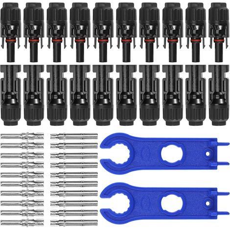 Connecteur de câble - MC4 Solaire Photovoltaïque - Accessoire de câble - 10 paires (1/5)