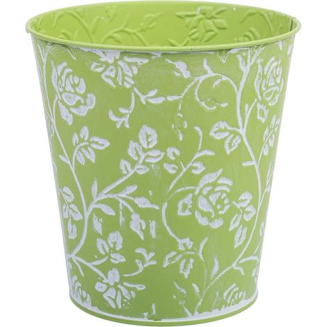 Cubo metálico verde D14x14,5h cm (1/5)