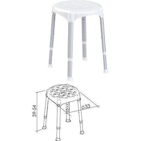 SGABELLO DA BAGNO tipo tondo - Ø cm 33