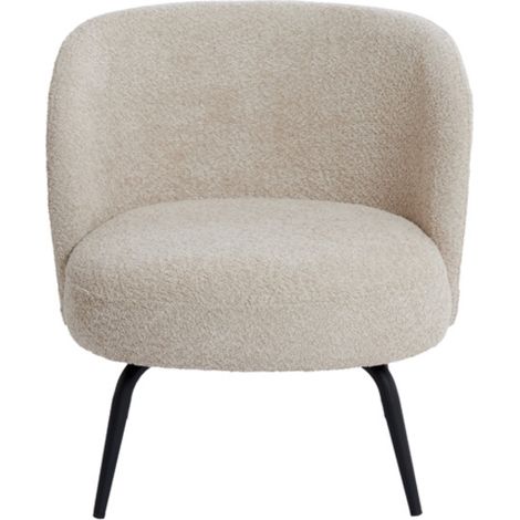 Sedia marrone in tessuto elegante Light & Living Dieyda (1/4)