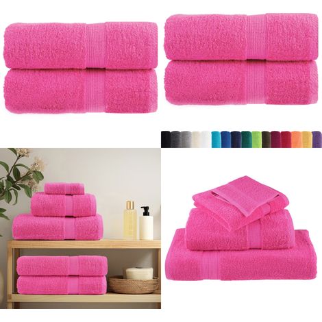 Premium-Gästetücher SOLUND 2 Stk. Rosa 30x50 cm 600 g/m² - Badetuch - Gesichtstuch (1/5)