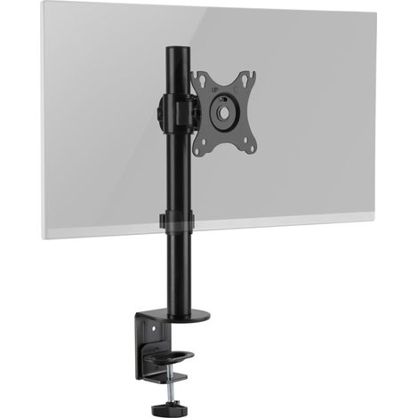 TS3411 Support Écran PC TV 1 Écran 13 17 19 22 24 27 28 32 34 Pouces VESA 75x75 100x100 Orientable Inclinable Rotatif Universel Fixation Bureau Pince de Table (1/5)