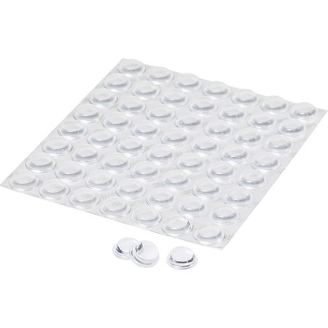 Bumpon, 56 Stk. Elastikpuffer Transp. 12,7 x 7,6mm (1/3)