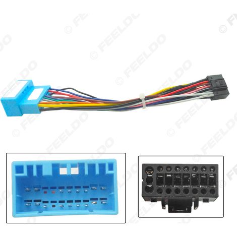 Compatible avec les Buick Excelle/Wuling Hongguang S PalmXun 16P Android (2008-2014) : câble de modification et cordon d'alimentation pour système de navigation grand écran.