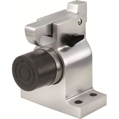 KWS 1010 Türfeststeller zum Aufschrauben, gefedert, Fanghaken Aluminium silberfa (1/4)