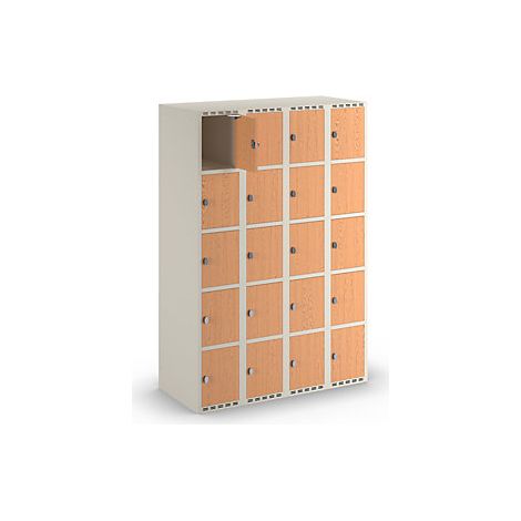 kaiserkraft  Armadietto a 5 scomparti Fydor  HPL  4 colonne  (1/4)