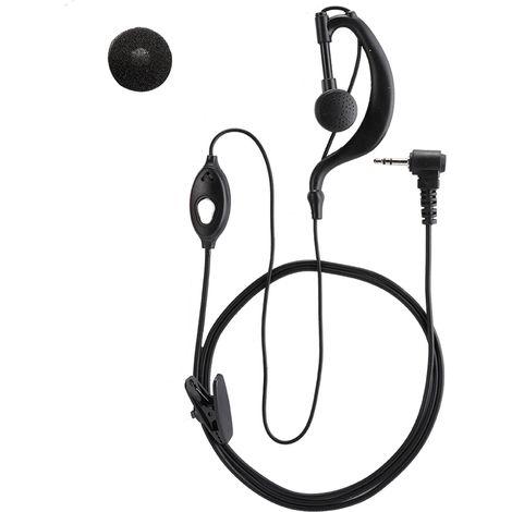 2 oreillettes oreillette ABS à tête en T, 1 broche, prise 2,5 mm, compatibles avec la plupart des modèles Motorola. (1/5)