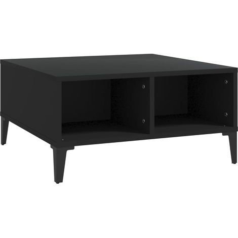Maison Exclusive - Couchtisch Schwarz 60x60x30 cm Holzwerkstoff
