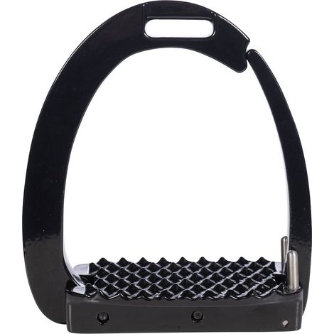 Étriers de sécurité en aluminium avec bras ouvrant et repose-pieds large modèle Emma