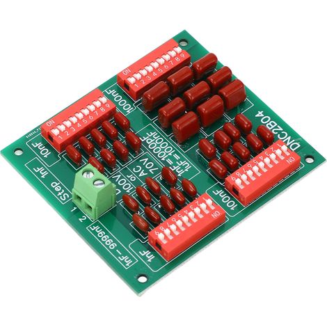 Condensateur programmable DNC2B04 4 chiffres, film polypropylène, 100V DC/70V AC, carte à décades, précision, pour bricolage électronique, remplacement pièce. (1/5)