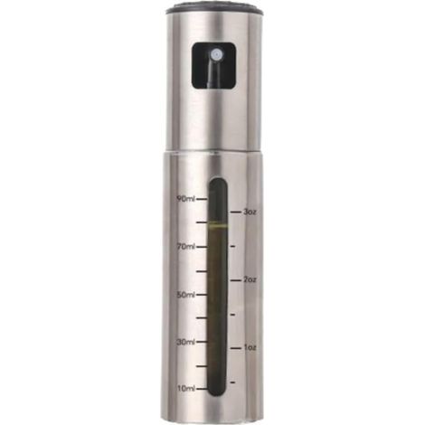 Set de pulverizador de aceite de oliva, pulverizador de cocina de acero inoxidable de 100 ml con 1 cepillo, 1 embudo y 1 brocha para aceite. (1/4)