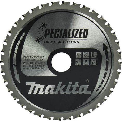 KLINGE MAKITA B-33417 Ø185 LOCH 30 MM 36 ZÄHNE