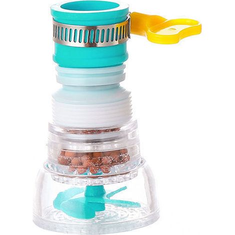 3 pièces Tête de Robinet de Cuisine, Filtre de Robinet Anti-éclaboussures Tête de Pulvérisation de Robinet Filtre D'appoint de Robinet Filtre de Robinet Rétractable Économiseur D'eau (rose+bleu+vert)