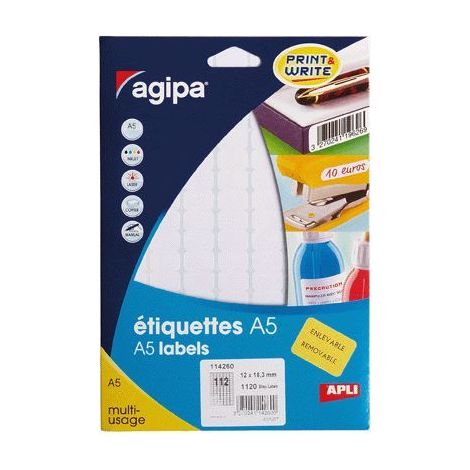 Etiquette adhesive A5 12x19 - Étui 1120