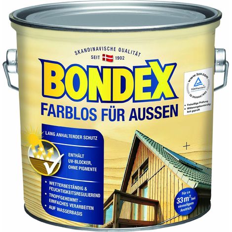 Bondex Farblos für Außen 2,5 L farblos Holzlasur (1/3)