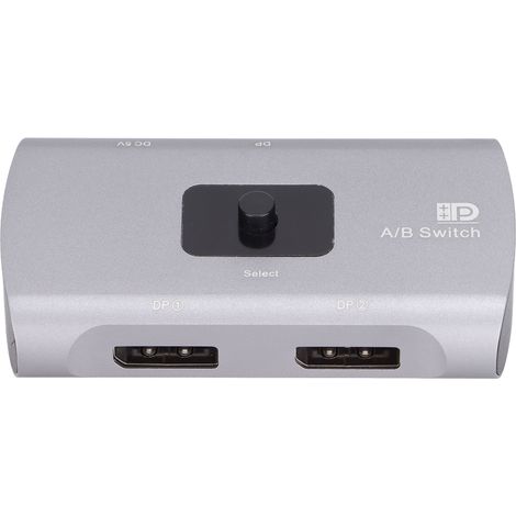 Commutateur DP A/B Effets Visuels 3D, Convertisseur Bidirectionnel DP1.2, 4K 60Hz Alimentation Externe 5V (1/5)