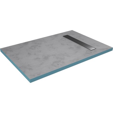 MARWELL Duschelement 80 x120 x 4 cm - befliesbare Duschwanne - befliesbare Duschtasse - befliesbar (1/4)