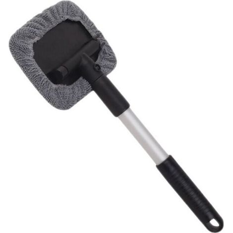Raclette Microfibre Télescopique Brosse de désembuage de vitre intérieure de pare-brise d'automobile (1/5)