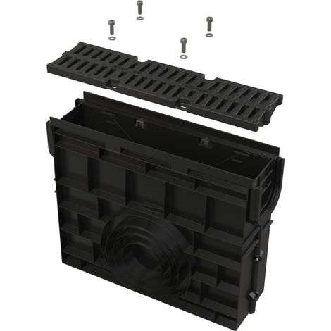 Pozzetto di drenaggio AVZ104 con telaio e griglia, realizzato in plastica, A15 1500 kg (1/3)