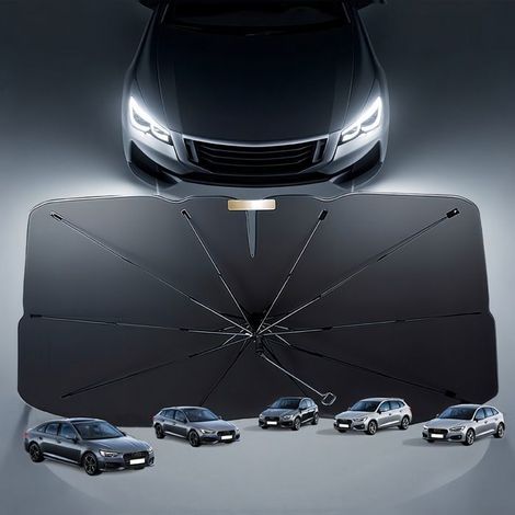 Pare-Brise de Voiture,Pare-Soleil Voiture Pare-Brise Intérieur,2025 Dernier Pare-Soleil Avant Pliable,Bloque Les Rayons (1/5)