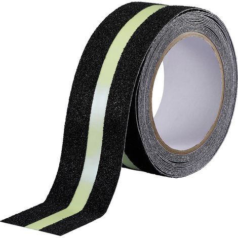 TOOLCRAFT  TO-10187130 Anti-Rutschband Sugo Schwarz, Grün (L x B) 10 m x 55 mm 1 St.