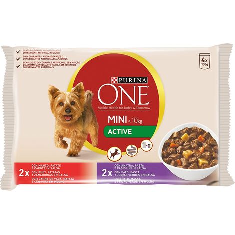 One mini multipack manzo e anatra 4 x 100 g (1/3)