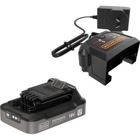 Black+Decker Kit de arranque batería litio 18V 2Ah (1/3)