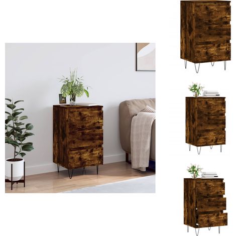 Sideboard Räuchereiche 40x35x70 cm Holzwerkstoff - Sideboard - Wohnwand - Regal - Kommode - Möbel (1/5)