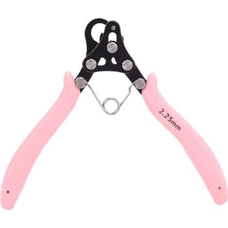 BelleRise - Pince à boucler 2,25 mm – coupe & forme en 1 geste – 18-26 AWG – bijoux roses (1/5)