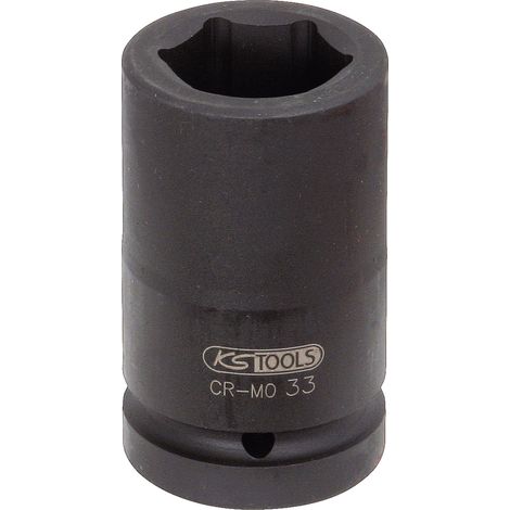 KS Tools 515.1827 Bussola Esagonale per Avvitatori ad Impulsi, Lunga, 27 mm, 1" (1/2)