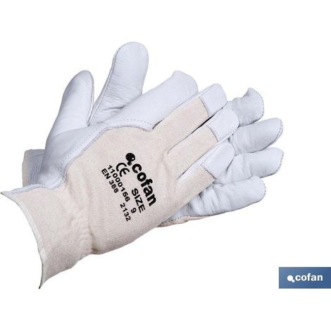 Gant en Cuir de Vachette Blister Dos Ouvert Taille 9 (1/2)