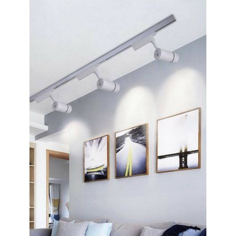 Trade Shop - Schienenprojektorlicht 30W LED-COB-Licht 6500K 3000K 4000K F30W-07A Weißstrahler -