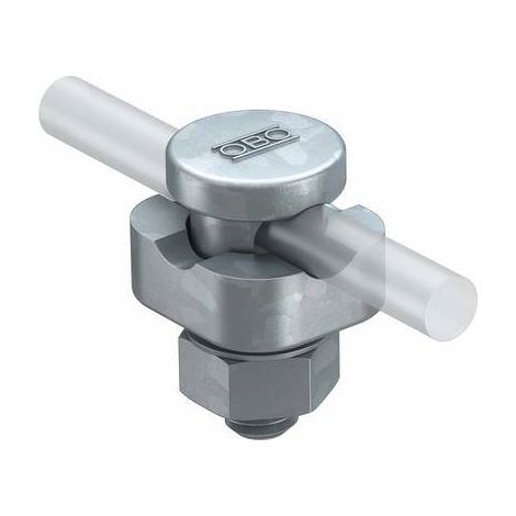 OBO Bettermann Borne de conexión para conductor redondo 8-10mm acero cincado por inmersión en caliente, 5304105