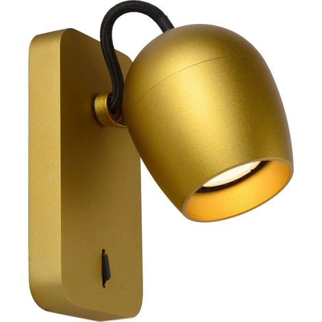 Applique Lucide Preston GU10 5W laiton/noir 2200-3000K (1/2)