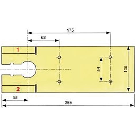 Tapa estándar 285x105 mm SEVAX acero inoxidable cepillado - SN313925